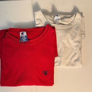 Champion Men's Muscle Tee Size XL Bundle Red and Grey
